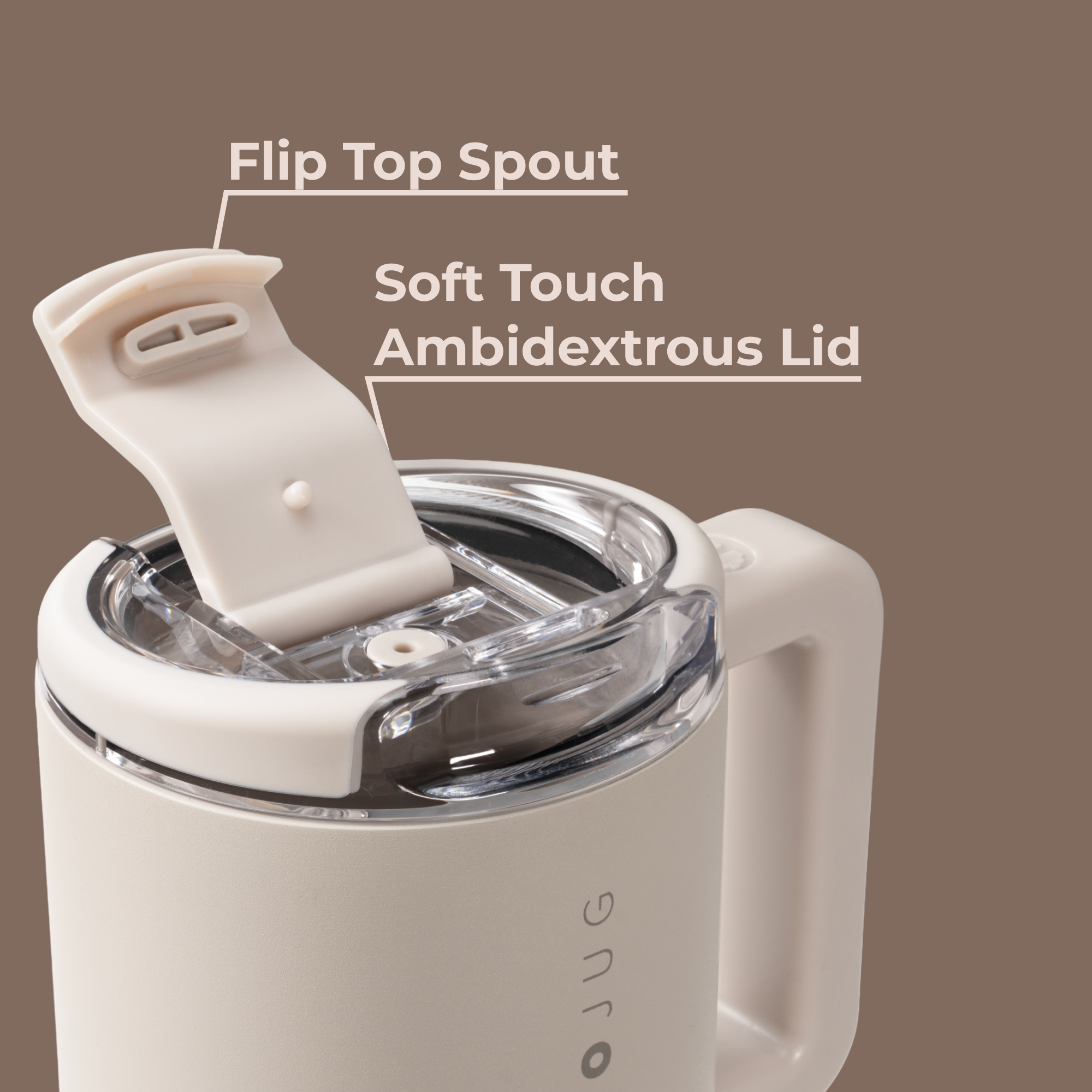 Dune Coffee Traveler 20oz with Flip-Top Spout and Ambidextrous Lid