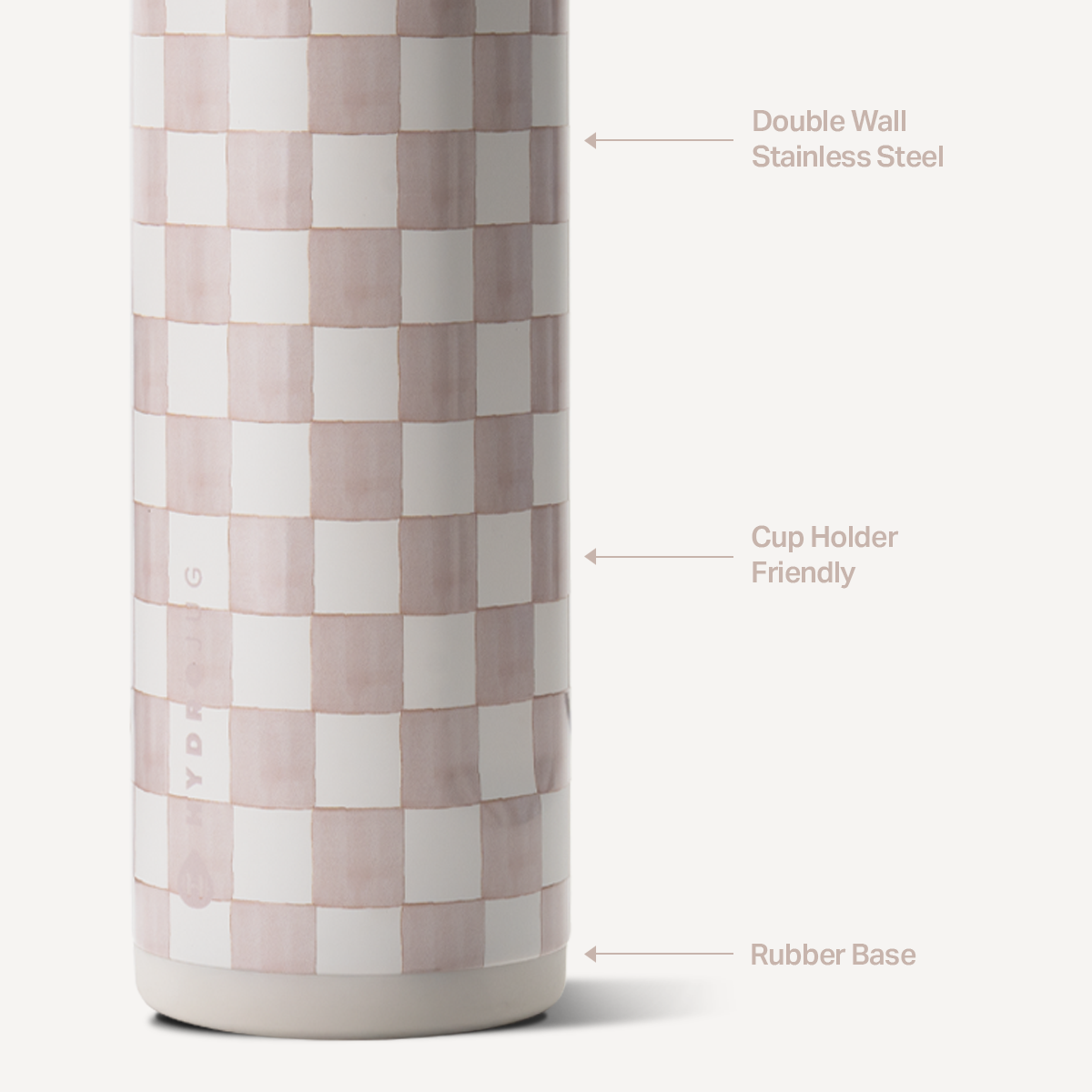 Sandstone 24oz Ease2o Features: Locking Lid, Stainless Steel, Rubber Base