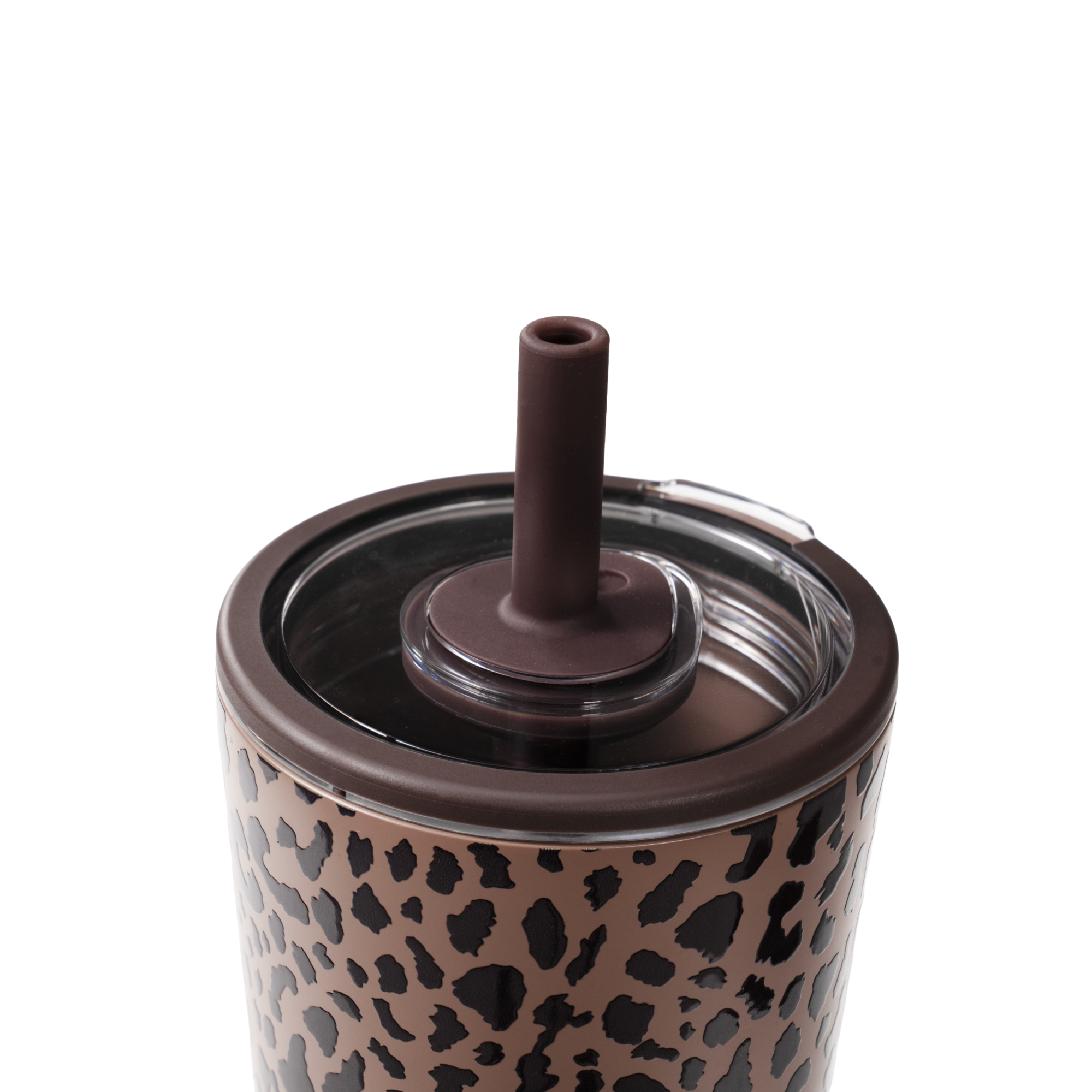 Brown Leopard Everyday Tumbler 20oz Straw Lid