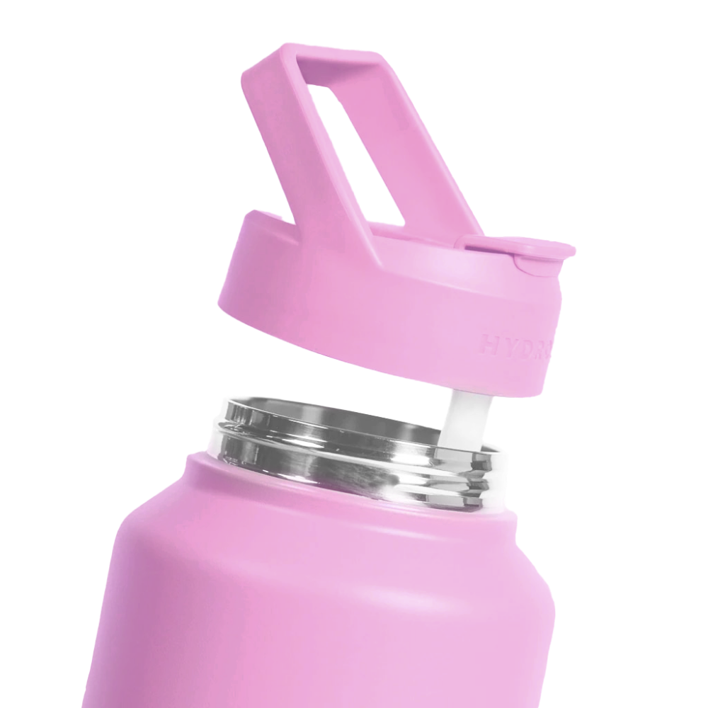 Bubblegum Sport (64oz) with Open Lid and Straw