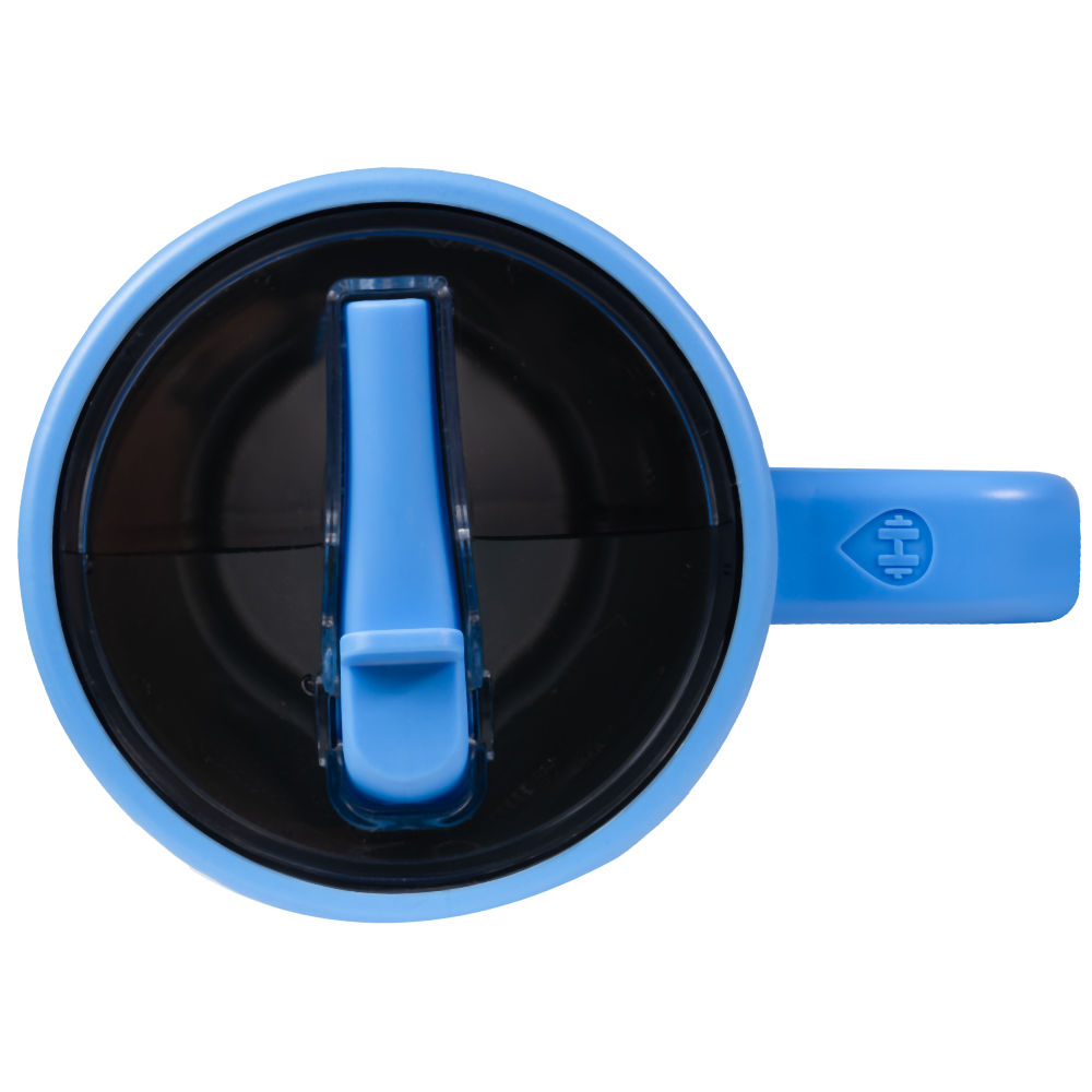 Cobalt Checkers Traveler Lid