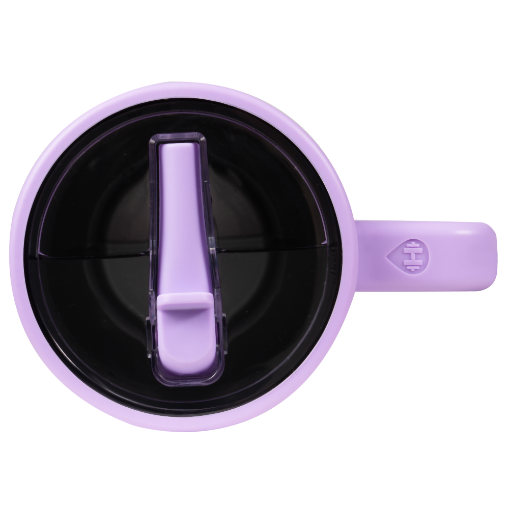 Lavender Checkers Traveler Lid