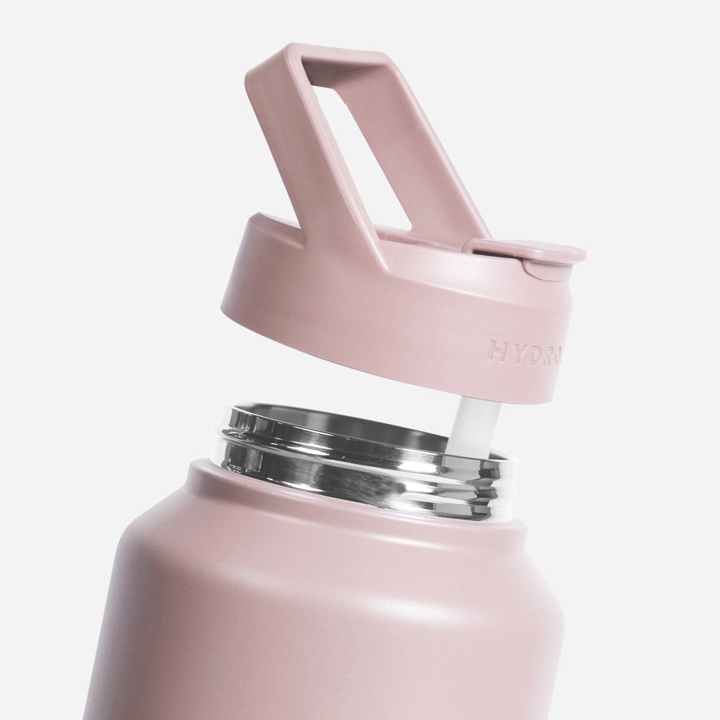 Pink Sand Sport (64oz) with Open Lid and Straw