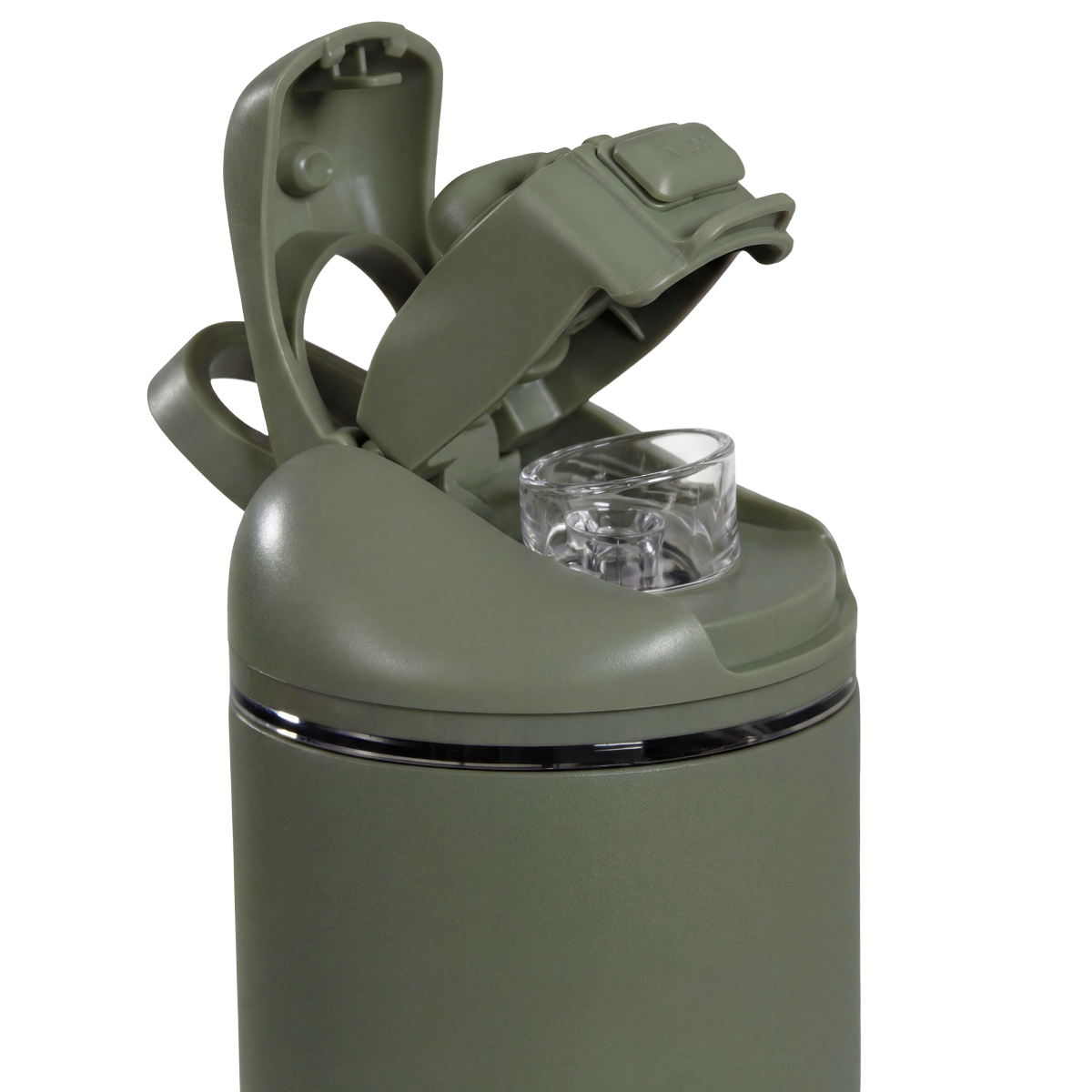 Close-up of HydroJug Ease2o Straw and Chug Lid in Courtyard 24oz