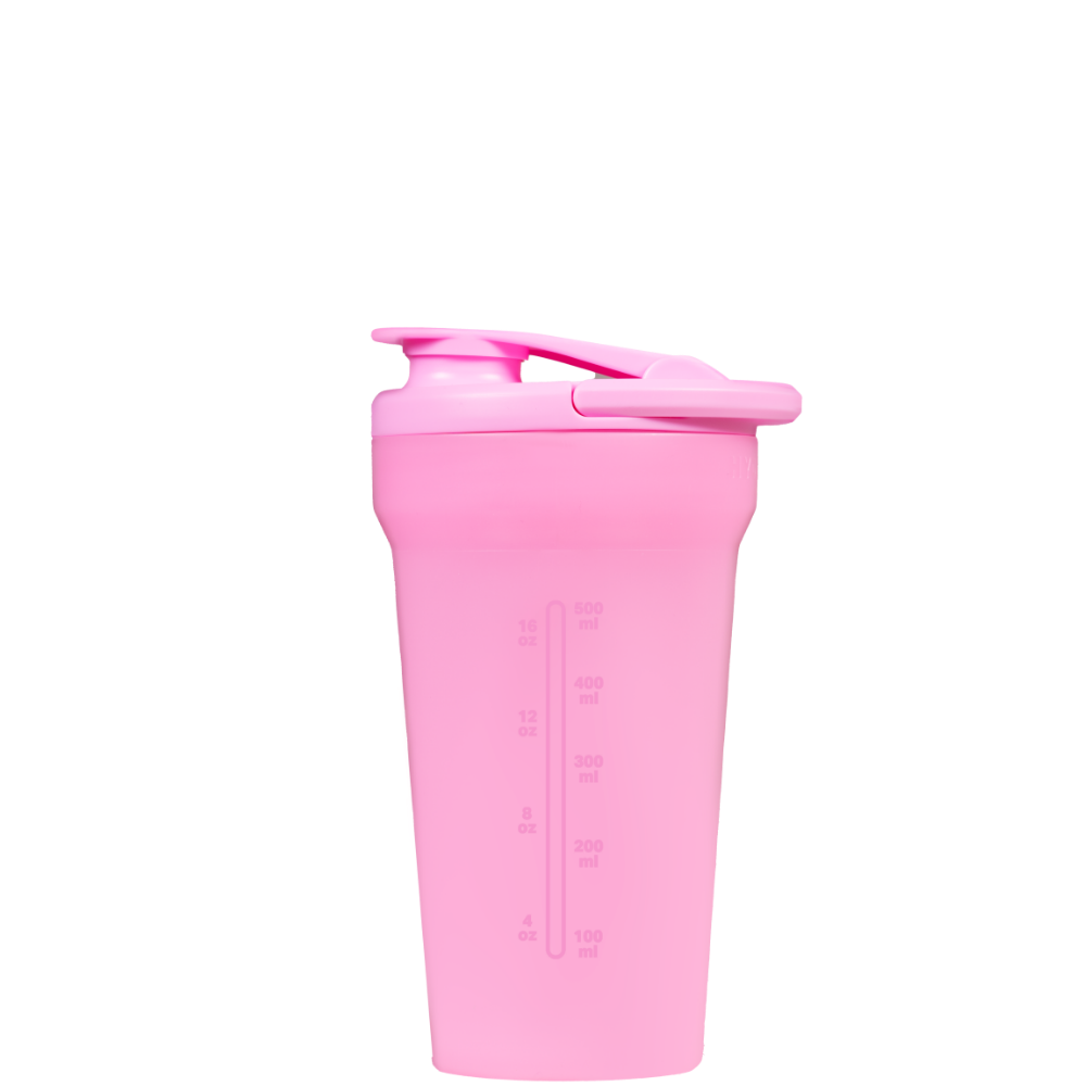 Bubblegum Single Wall Shaker 20oz with Measures in oz and ml
